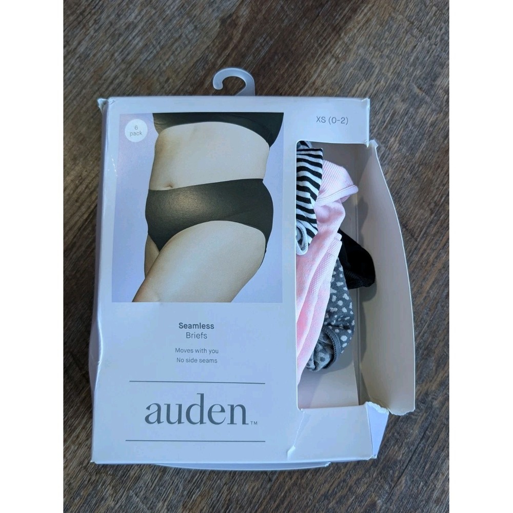 Auden Seamless Briefs Womens Size XS 0-2 Neutral 4 Pack No Side Seams Underwear